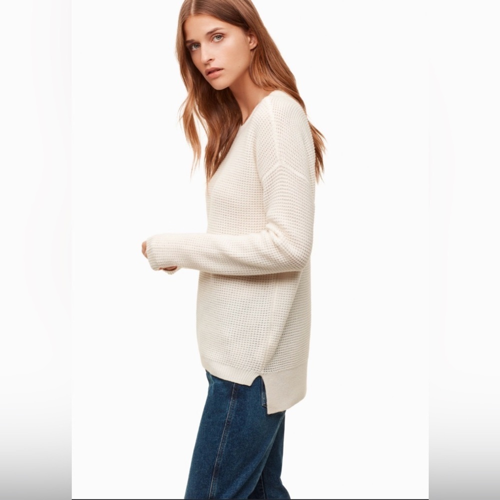 Aritzia Wilfred Free Boylston Merino Wool Sweater size Small NWOT